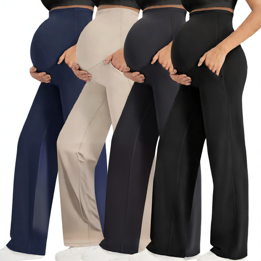 Maternity Wide-Leg Pants | High-Waist Belly Support
