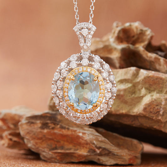 Natural Citrine Necklace | S925 Sterling Silver - gallify.store