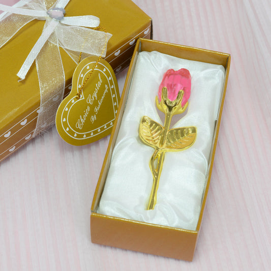 Crystal Rose Ornament - Luxury Decor Gift - gallify.store