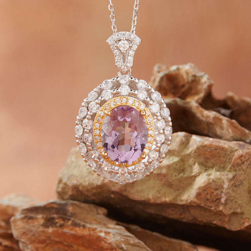 Natural Citrine Necklace | S925 Sterling Silver - gallify.store