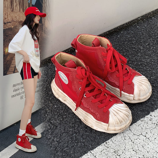 Women's Genuine Leather Boots – Lace-Up Short Boots