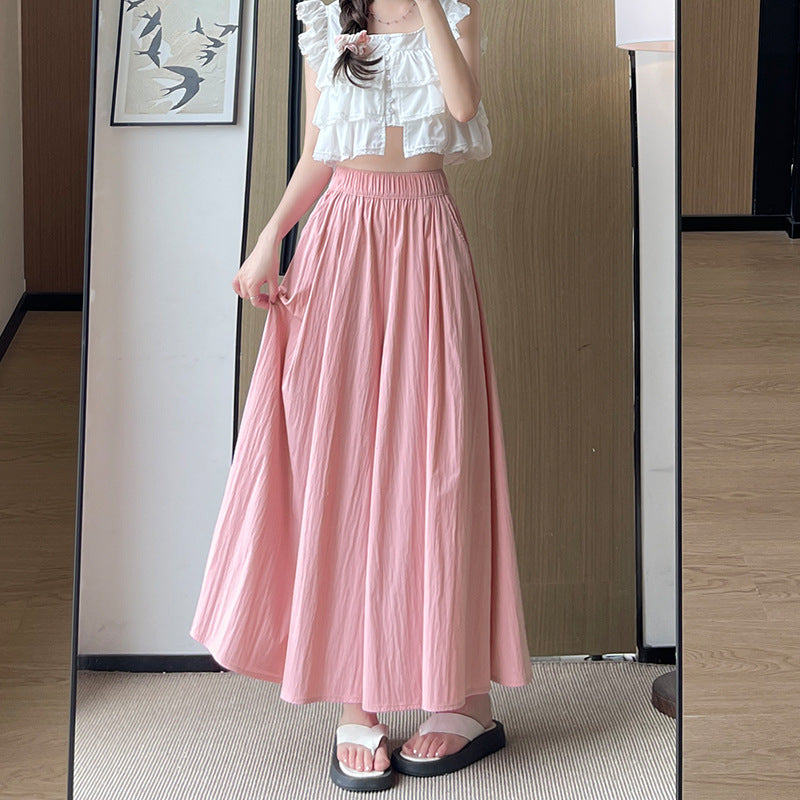 Women's High Waist Wide Leg Skirt Pants | Ice Silk