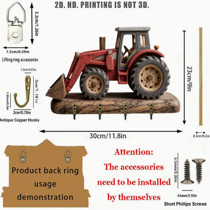 Wooden Wall Key Hanger | Rustic Pine Wood Home Organizer - gallify.store