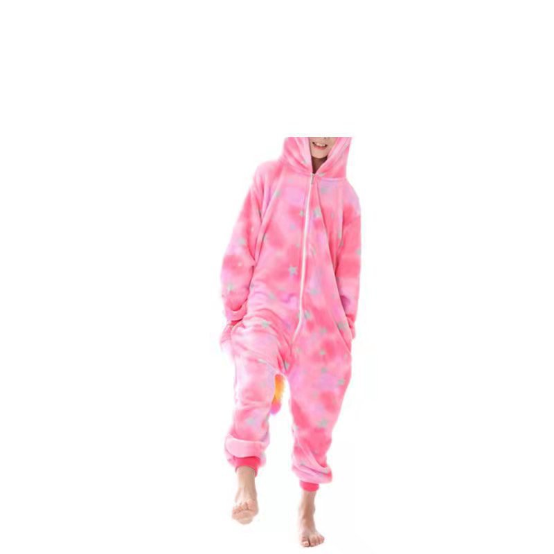 Kids Cartoon Animal Onesie Pajamas | Cozy Flannel Sleepwear - gallify.store