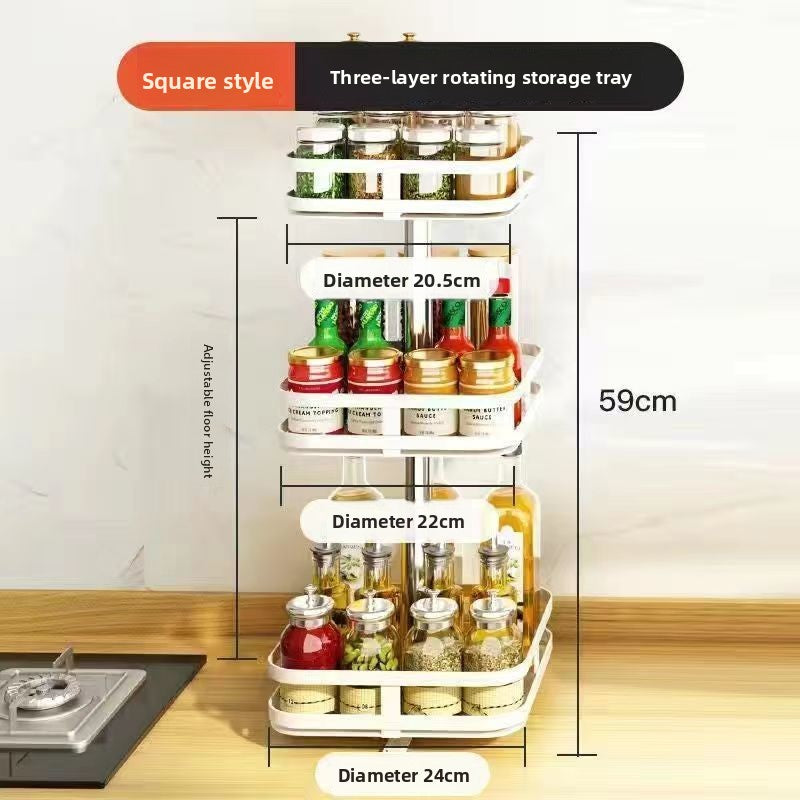 Rotating seasoning rack- Spice Organizers in Kitchen - gallify.store