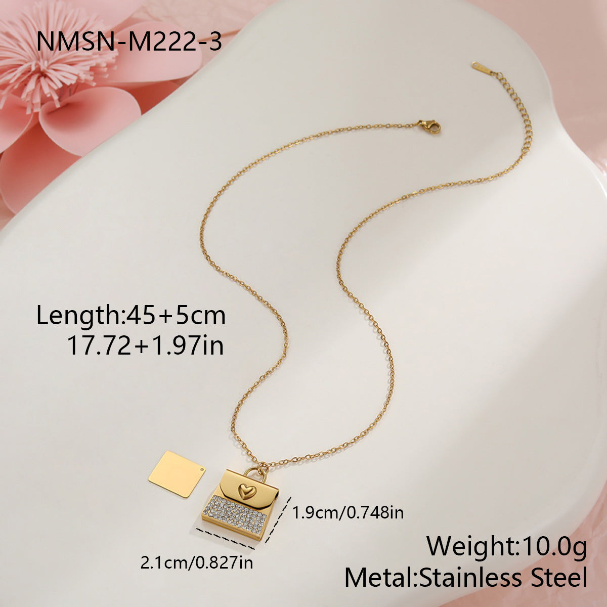 Valentine's Day gift: heart necklace - gallify.store