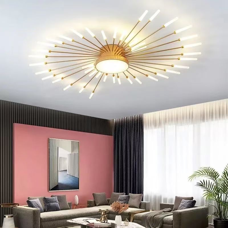 Nordic LED Ceiling Light – Scandinavian Firework Multi-Head Chandelier