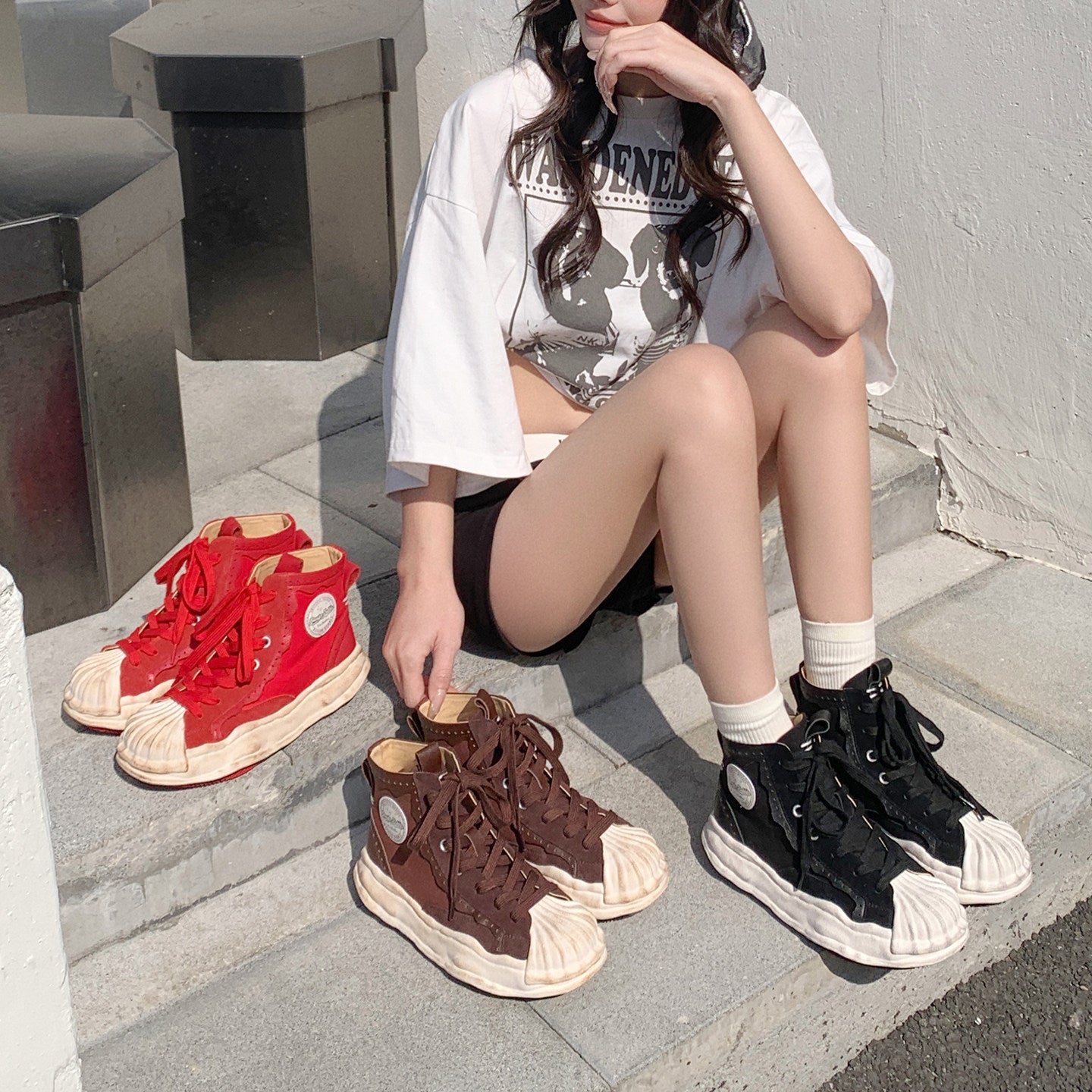 Women's Genuine Leather Boots – Lace-Up Short Boots