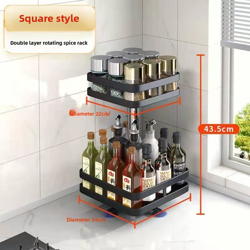 Rotating seasoning rack- Spice Organizers in Kitchen - gallify.store
