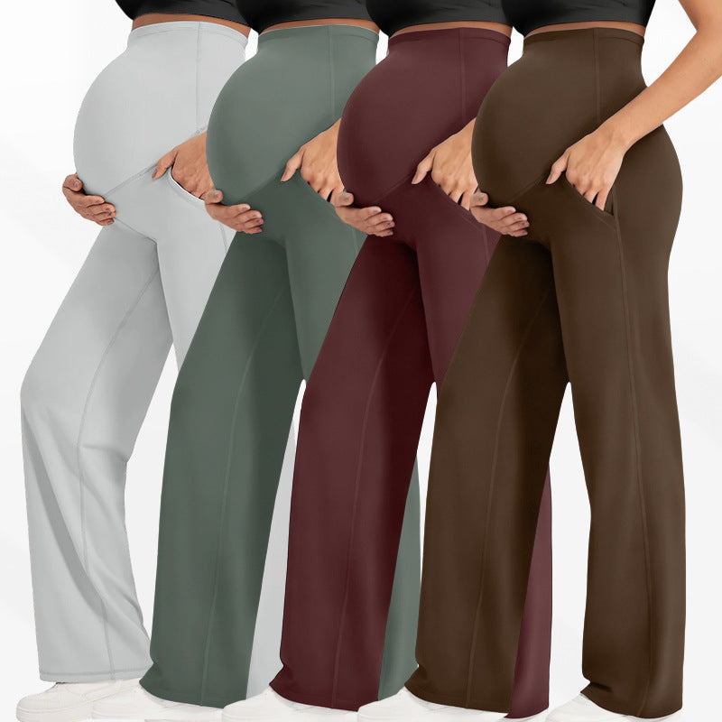 Maternity Wide-Leg Pants | High-Waist Belly Support