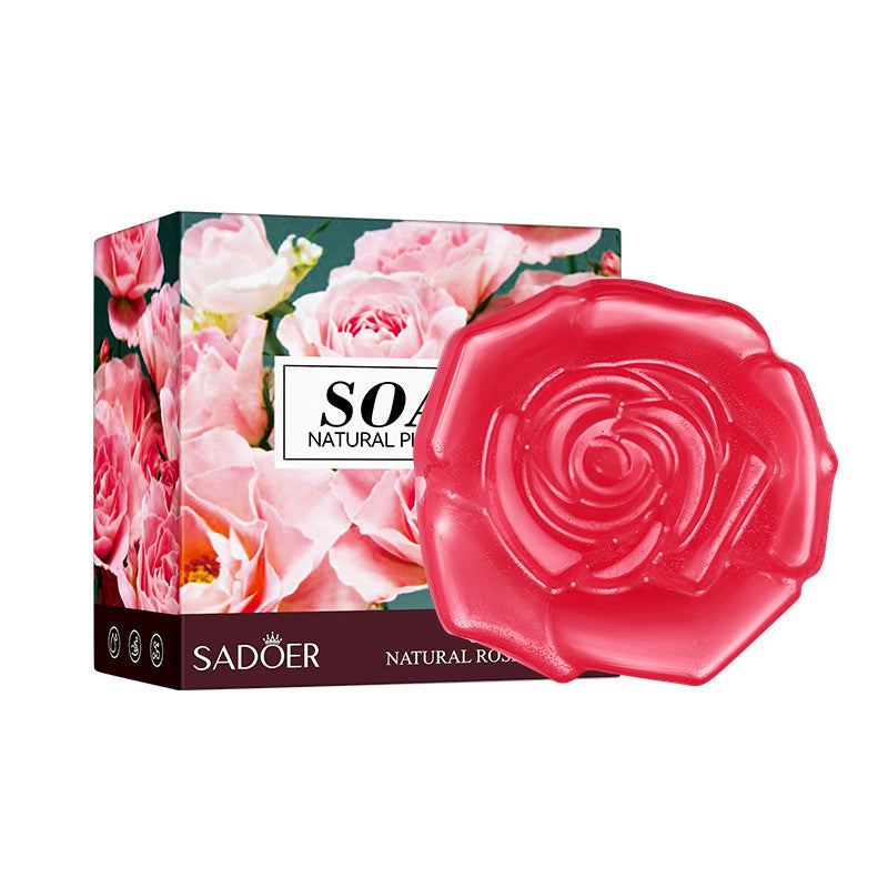 SADOER Natural Handmade Essential Oil Soap – 100g with Foaming Net