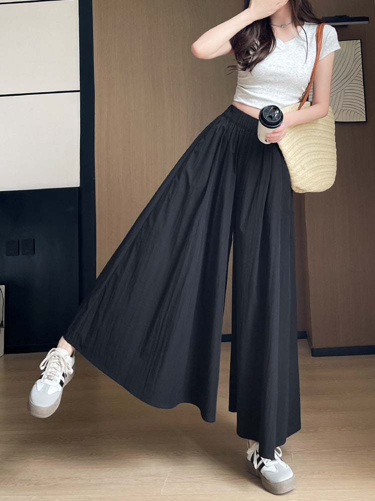 Women's High Waist Wide Leg Skirt Pants | Ice Silk