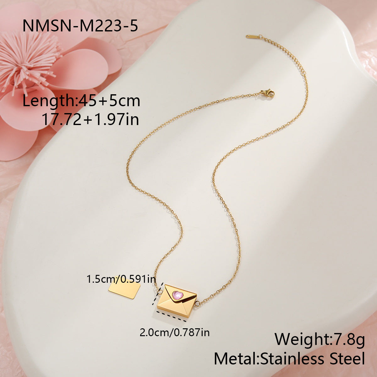 Valentine's Day gift: heart necklace - gallify.store