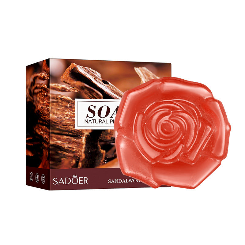 SADOER Natural Handmade Essential Oil Soap – 100g with Foaming Net
