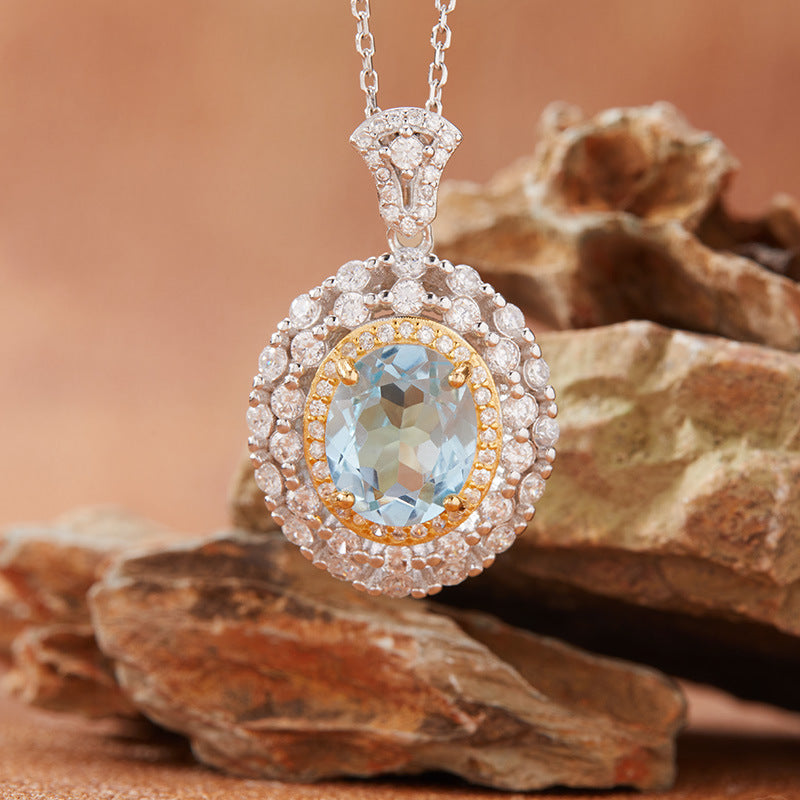 Natural Citrine Necklace | S925 Sterling Silver - gallify.store