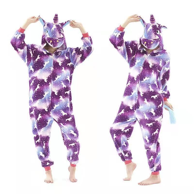 Kids Cartoon Animal Onesie Pajamas | Cozy Flannel Sleepwear - gallify.store
