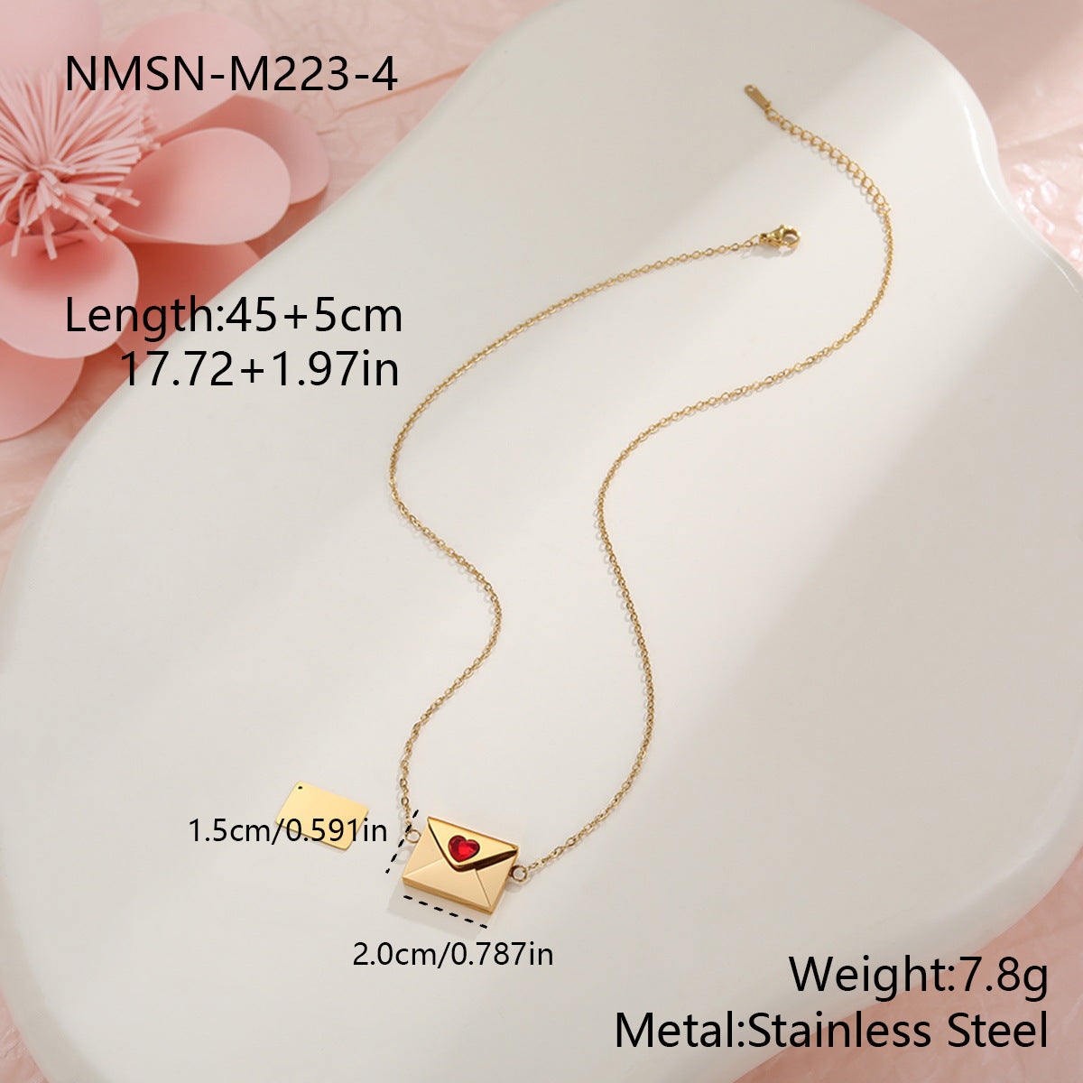 Valentine's Day gift: heart necklace - gallify.store