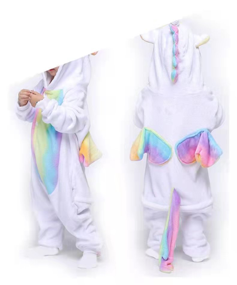Kids Cartoon Animal Onesie Pajamas | Cozy Flannel Sleepwear - gallify.store