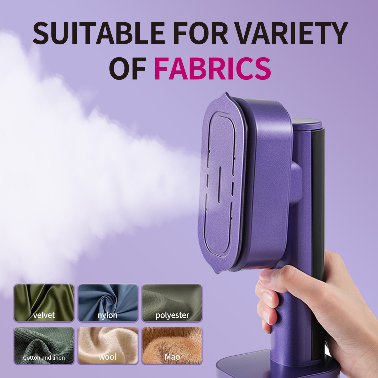 Portable Garment Steamer 1200W - Quick Steam Wrinkle Remover - gallify.store