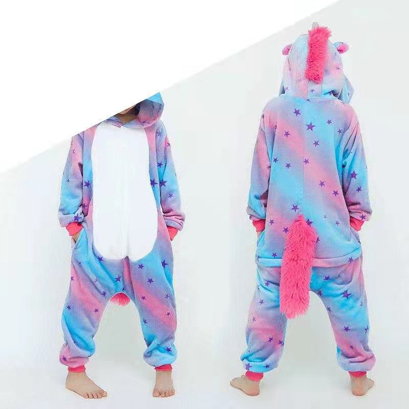 Kids Cartoon Animal Onesie Pajamas | Cozy Flannel Sleepwear - gallify.store
