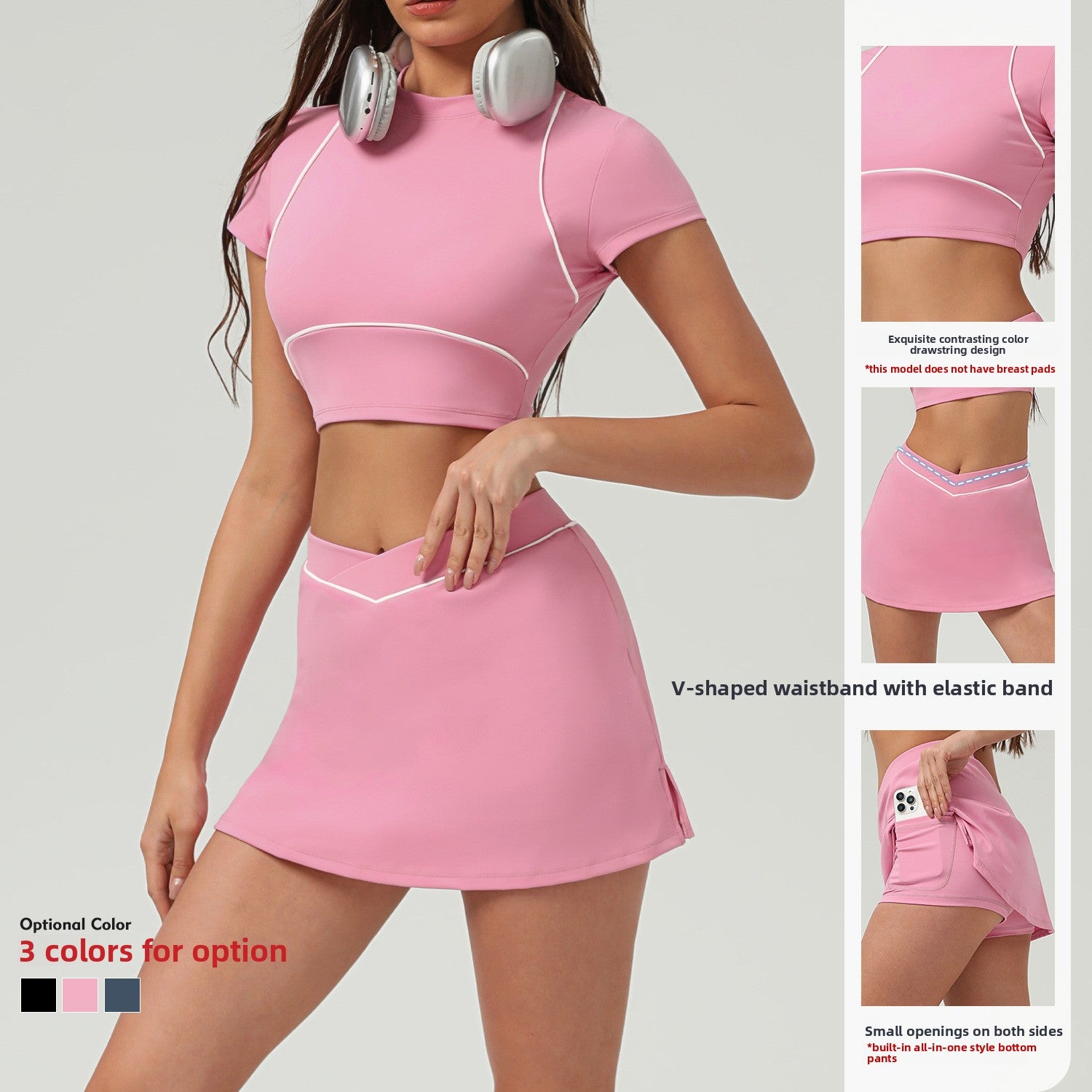 Women's Quick-Dry Tennis Tracksuit | UV Protection Sports Set - gallify.store