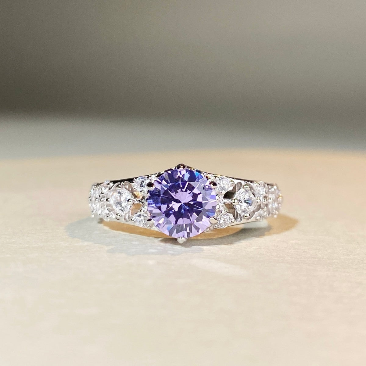 1 Carat Moissanite Ring | 925 Silver | D-Color VVS1 Clarity - gallify.store