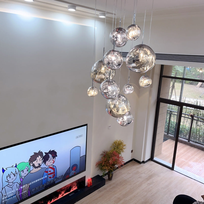 Luxury Lava Stone Chandelier – Nordic Italian-Style Pendant Light