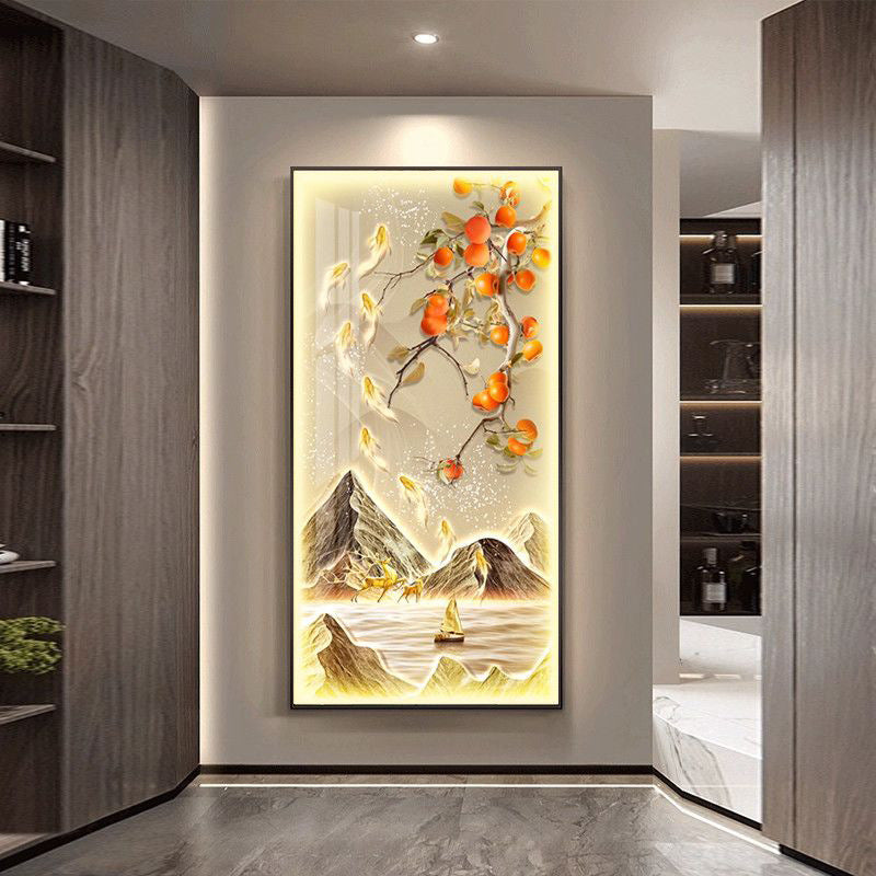 Crystal Porcelain Wall Art | LED Decorative Painting - gallify.store
