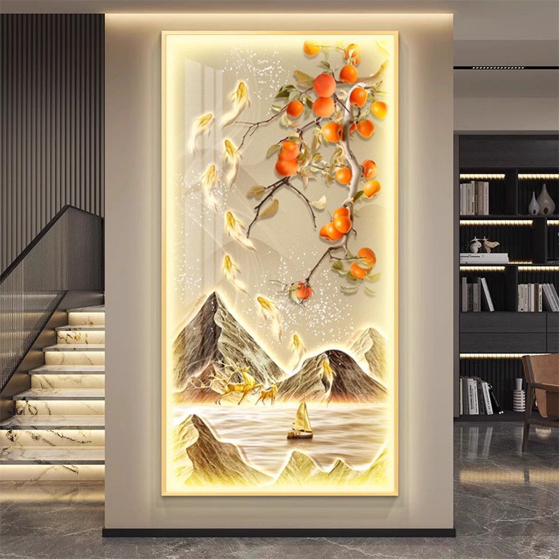 Crystal Porcelain Wall Art | LED Decorative Painting