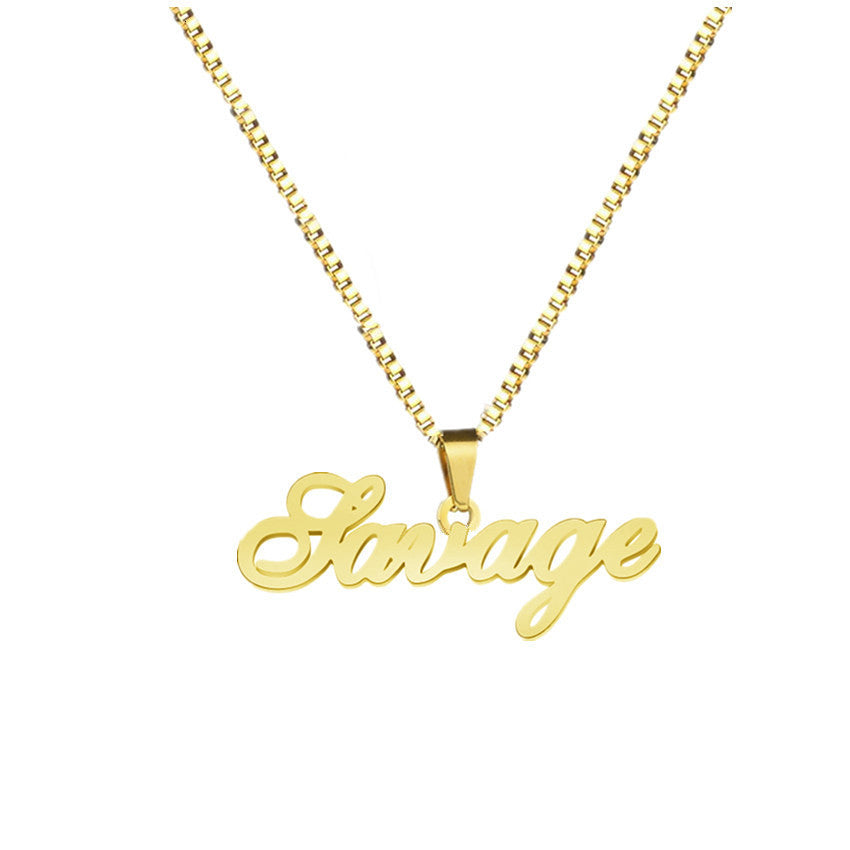 Personalized Custom Name Necklace | 18K Gold Plated - gallify.store