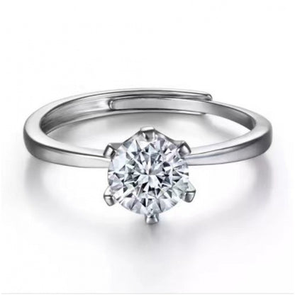 Diamond Simulant Ring for Women - Adjustable Opening - gallify.store
