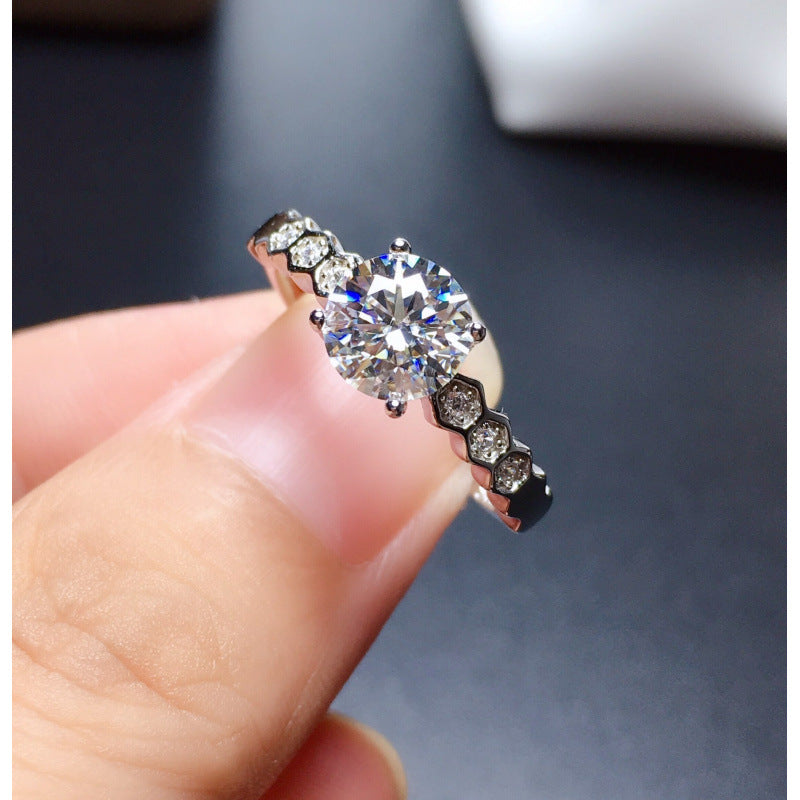 Diamond Simulant Ring for Women - Adjustable Opening - gallify.store