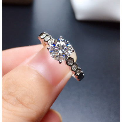 Diamond Simulant Ring for Women - Adjustable Opening - gallify.store