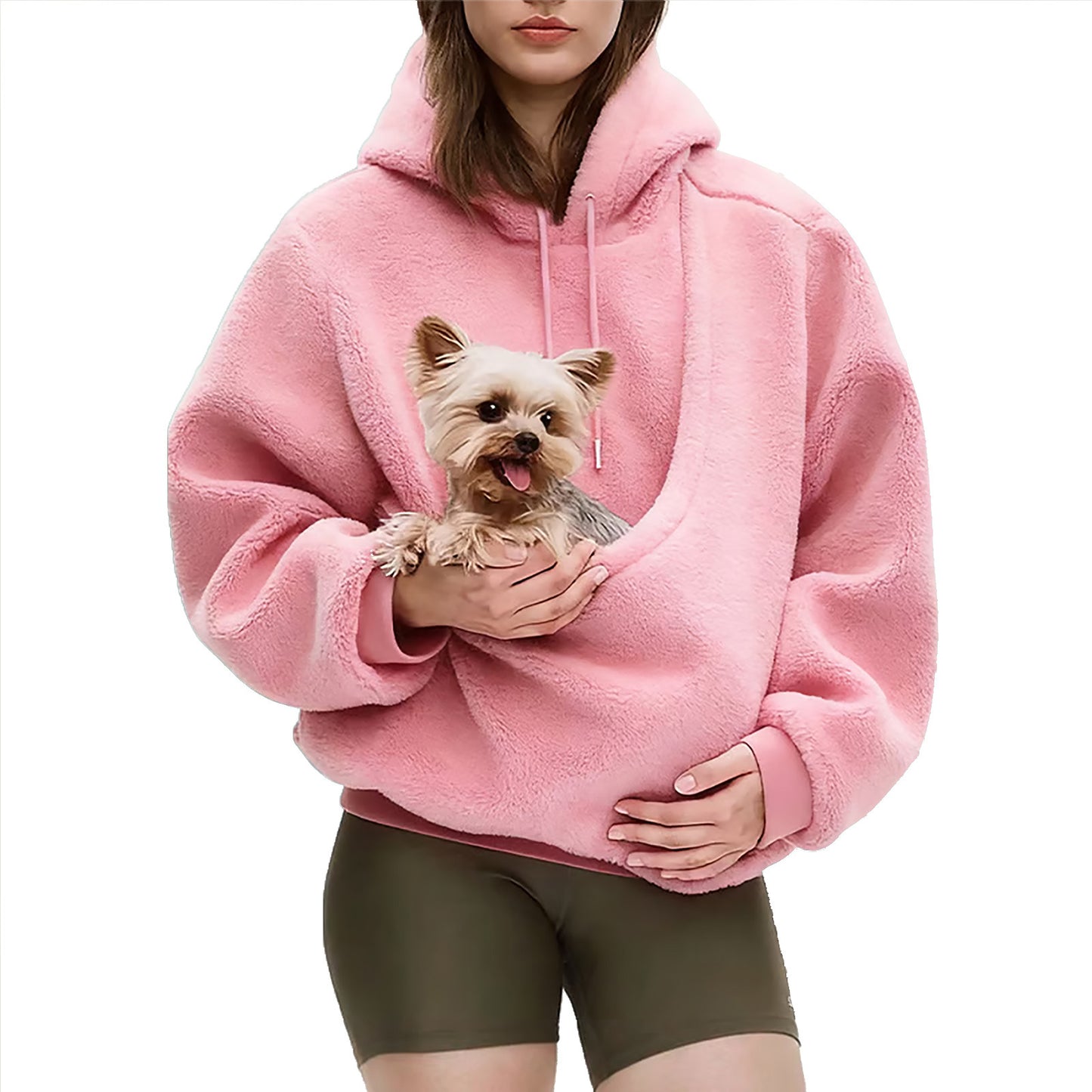 Women's Hooded Camel Wool Sweatshirt | Oversized