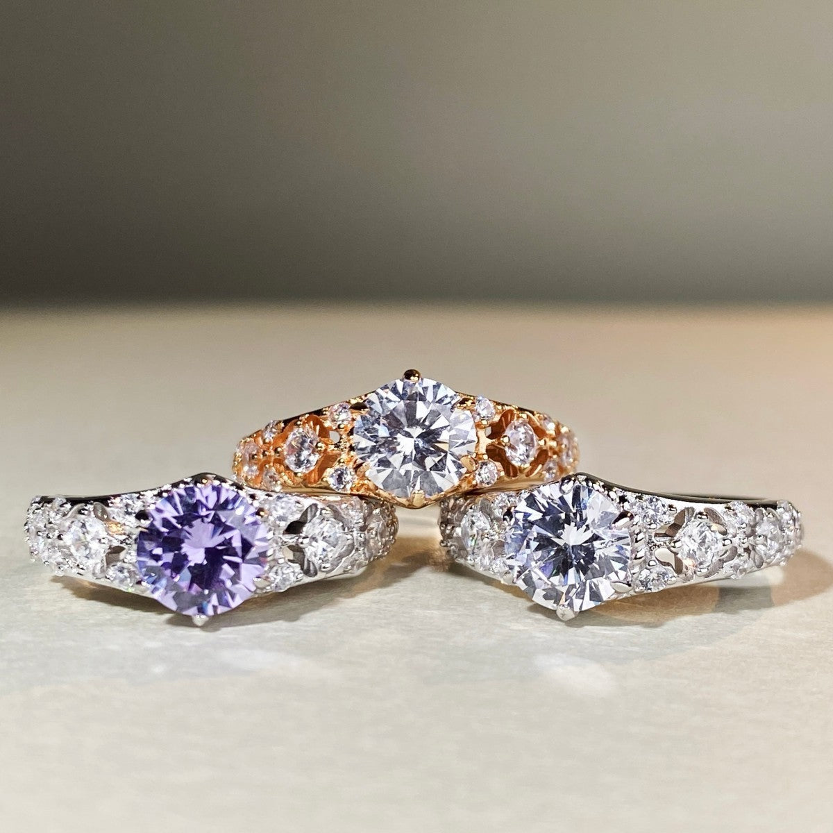 1 Carat Moissanite Ring | 925 Silver | D-Color VVS1 Clarity - gallify.store