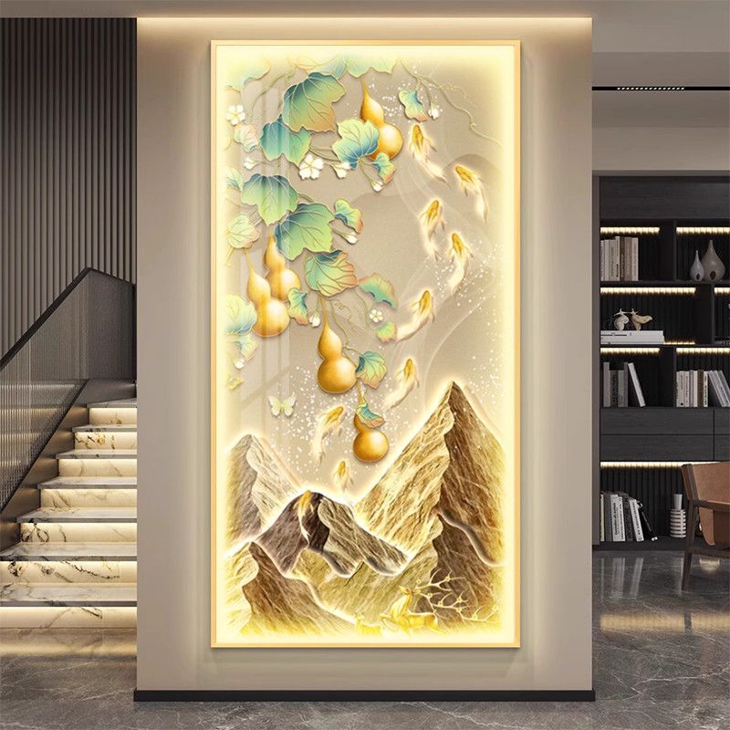 Crystal Porcelain Wall Art | LED Decorative Painting