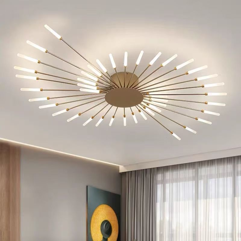 Nordic LED Ceiling Light – Scandinavian Firework Multi-Head Chandelier