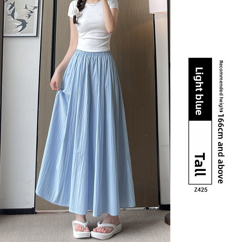 Women's High Waist Wide Leg Skirt Pants | Ice Silk