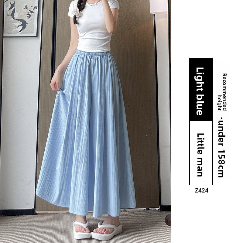 Women's High Waist Wide Leg Skirt Pants | Ice Silk