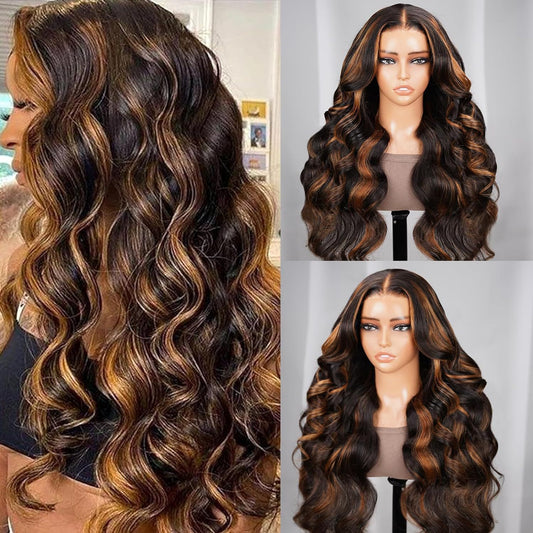 Lace Front Synthetic Wig | Long Curly Waves, Heat Resistant