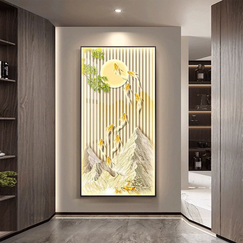 Crystal Porcelain Wall Art | LED Decorative Painting - gallify.store