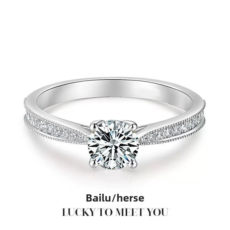 Diamond Simulant Ring for Women - Adjustable Opening - gallify.store