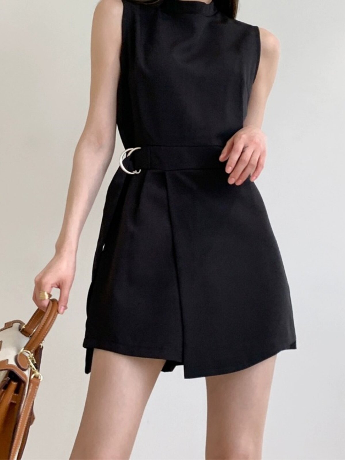 Women's High-Waisted Chiffon Jumpsuit - Slimming Work & Casual Wear - gallify.store