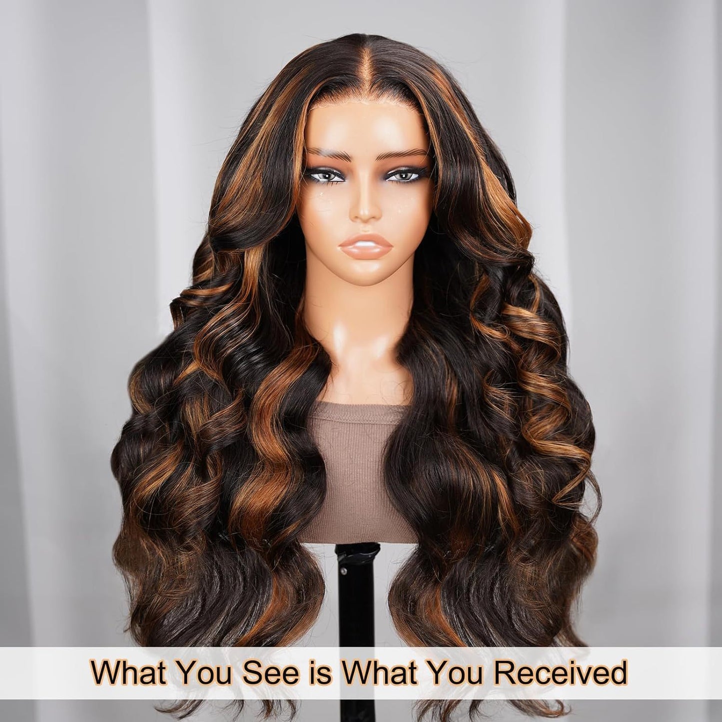Lace Front Synthetic Wig | Long Curly Waves, Heat Resistant