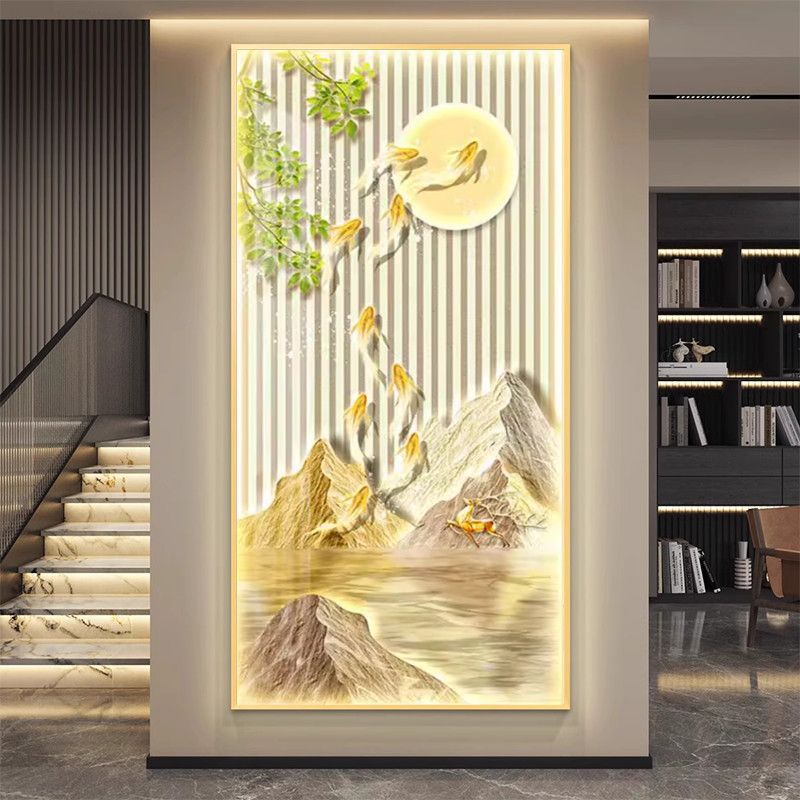 Crystal Porcelain Wall Art | LED Decorative Painting