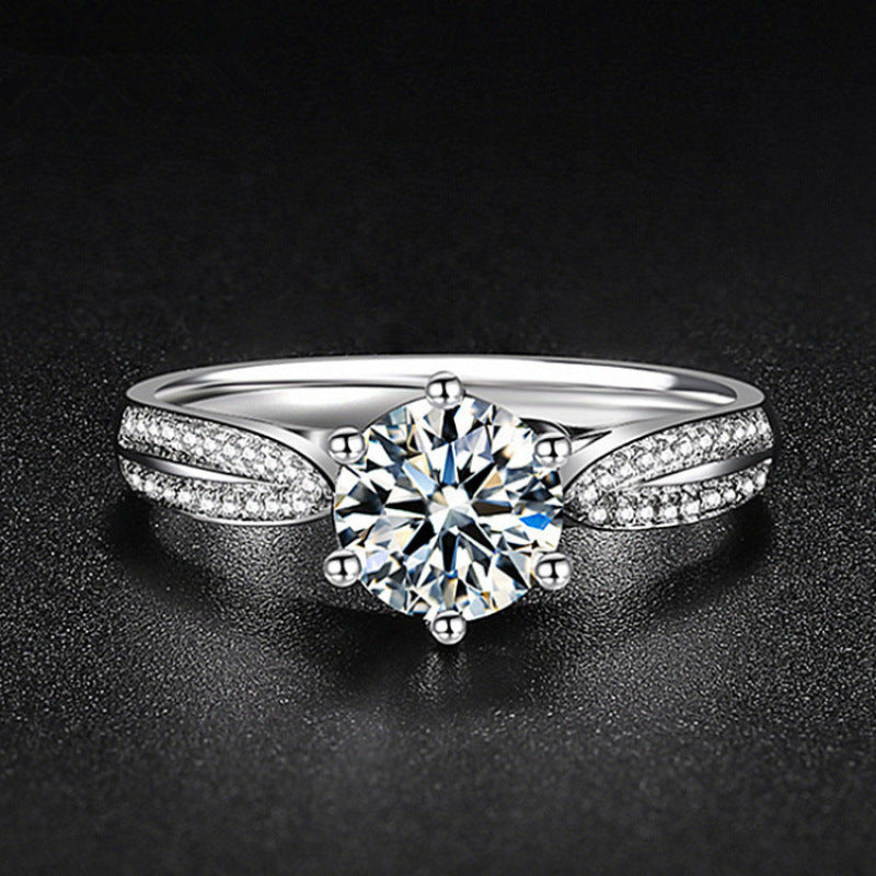 Diamond Simulant Ring for Women - Adjustable Opening - gallify.store