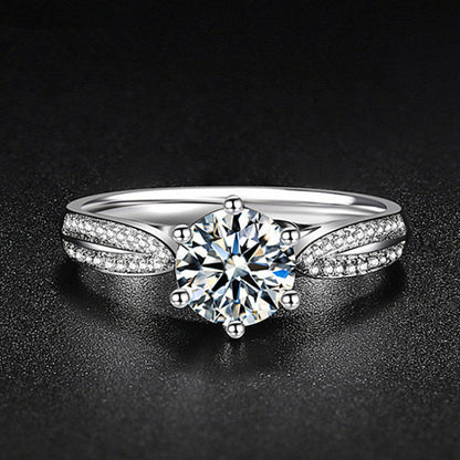 Diamond Simulant Ring for Women - Adjustable Opening - gallify.store