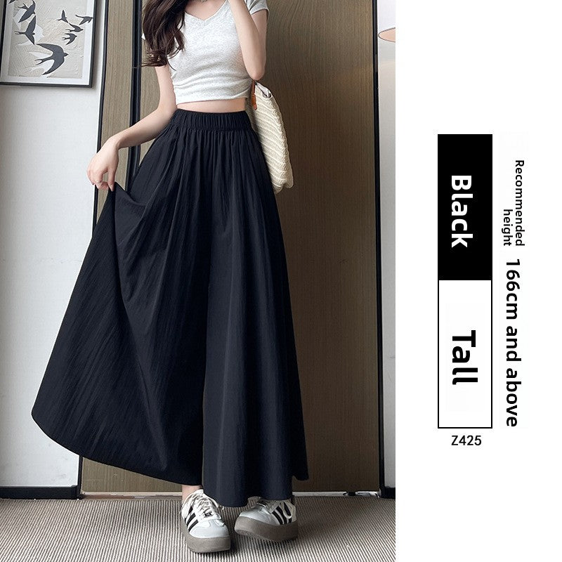 Women's High Waist Wide Leg Skirt Pants | Ice Silk