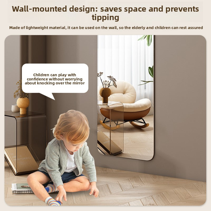 Self-Adhesive Acrylic Wall Mirror – Borderless No-Drill Home Mirror |