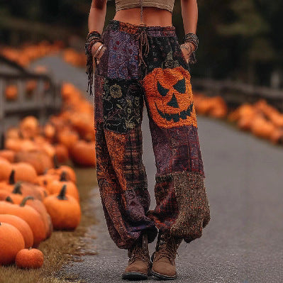 Women's Wide Leg Straight Pants with Side Panels